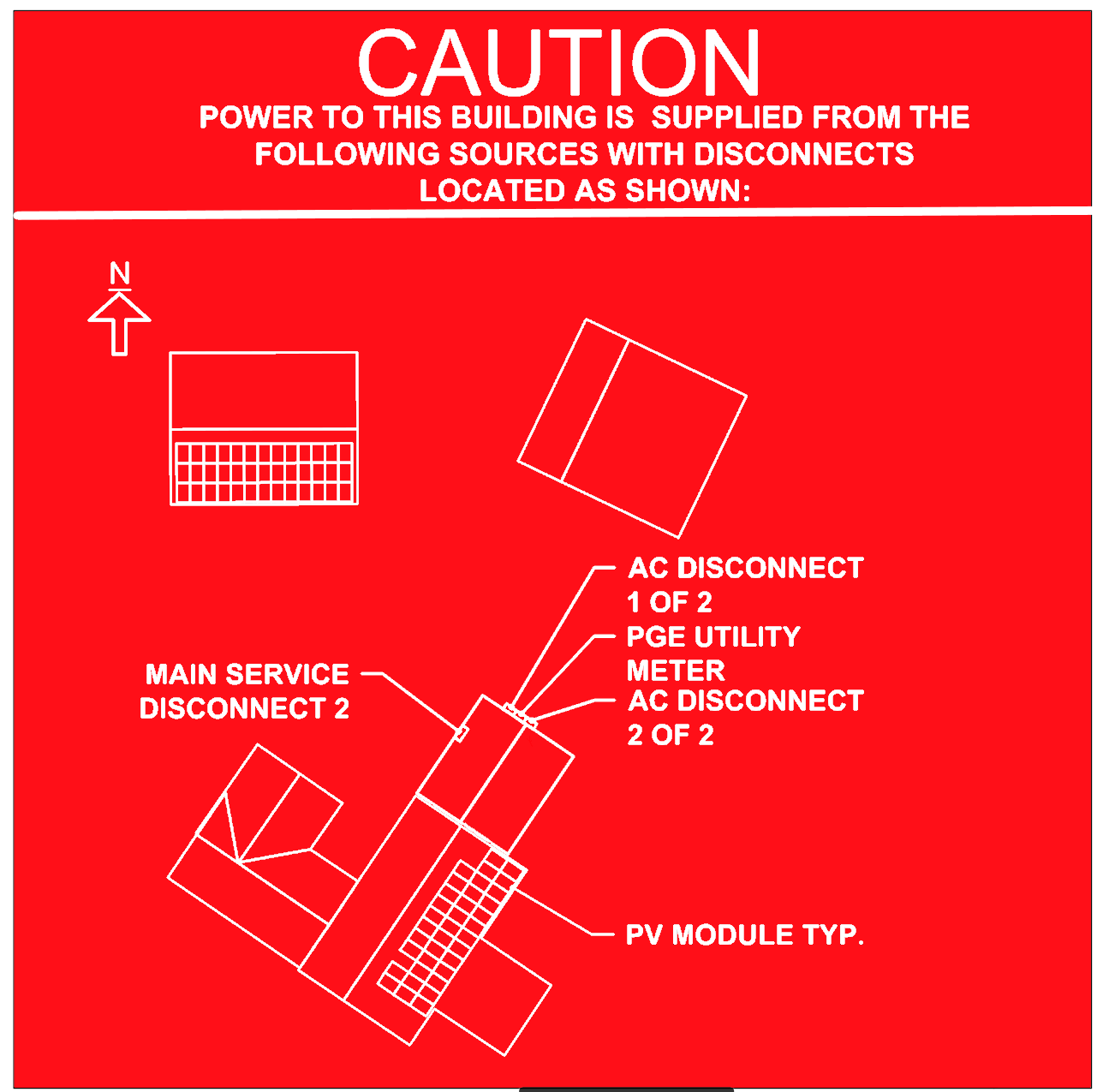 CUSTOM SOLAR COMPLIANCE PLACARD KIT