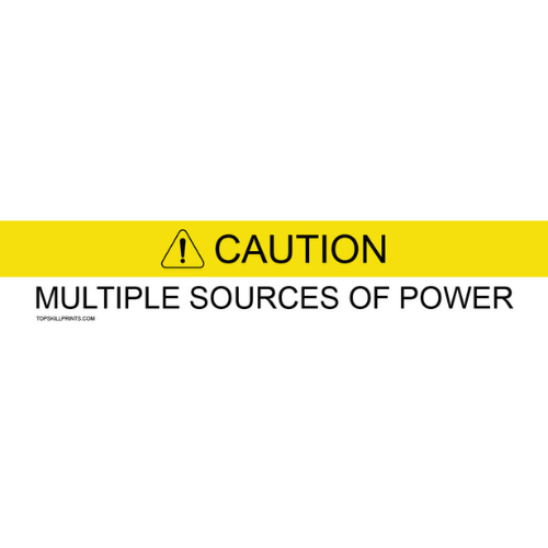 CAUTION: MULTIPLE SOURCES OF POWER