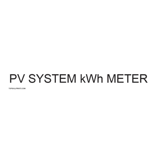 PV SYSTEM kWh METER