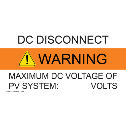 MAXIMUM DC VOLTAGE OF PV SYSTEM