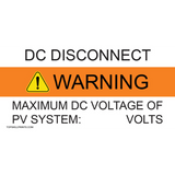 MAXIMUM DC VOLTAGE OF PV SYSTEM