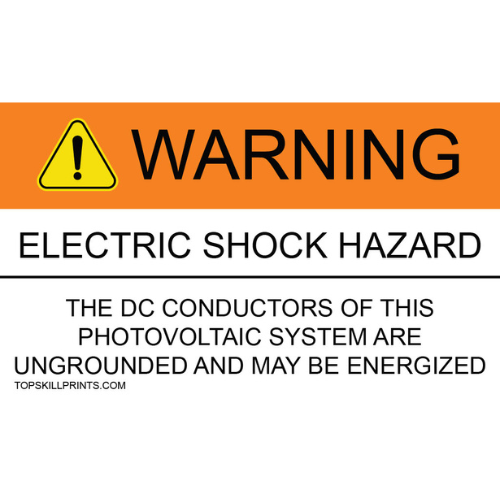 WARNING ELECTRIC SHOCK HAZARD