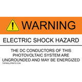 WARNING ELECTRIC SHOCK HAZARD