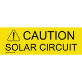 CAUTION SOLAR CIRCUIT